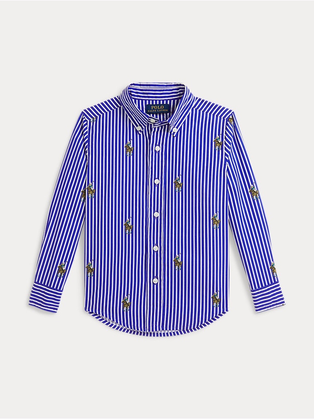 Ralph Lauren Polo Bear Striped Cotton Shirt